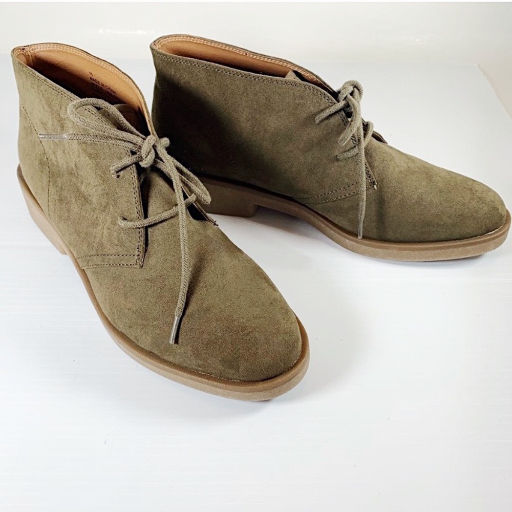 American Eagle Lace Up Olive Dessert Bootie